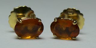 JEWELRY. Pair of H. Stern 18kt Gold and Citrine