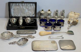 SILVER. Assorted Grouping of Silver Items.