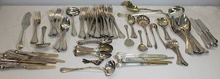 SILVER. Large Grouping of French Silver Flatware.