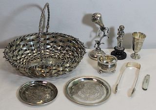 SILVER. Assorted Grouping of Continental Silver.