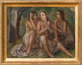 BERNARD KARFIOL (1886-1952): THREE YOUNG WOMEN