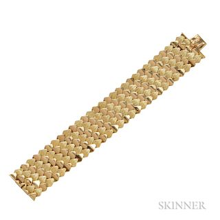 18kt Gold Strap Bracelet