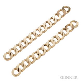 Pair of 14kt Gold Bracelets, Cartier