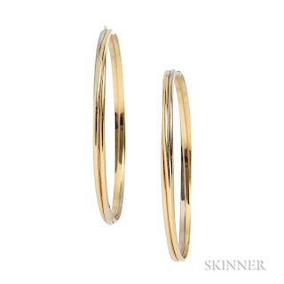 18kt Gold Hoop Earrings, Cartier