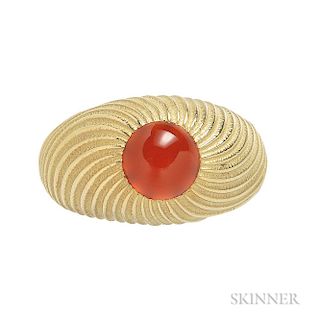18kt Gold and Carnelian Ring, Schlumberger Studios for Tiffany & Co.