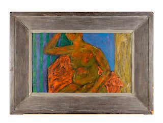William Schock (American, 1913-1976)Seated Nude