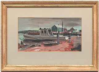 Carl Frederick Gaertner (American, 18981952) Sketch for Atwood's Cove, 1951