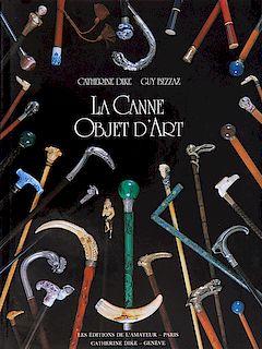 219. “La Canne Objet D’Art” by Catherine Dike and Guy Bezzaz- French Harback Book. $50-$200