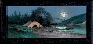 C. A. Reiner (American, 19th century) Indian Encampment