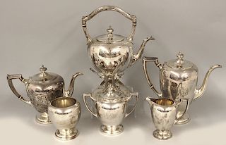 6-PIECE STERLING COFFEE AND TEA SET