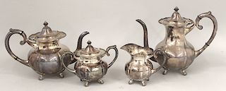 4-PIECE STERLING SILVER TEA AND COFFEE SET