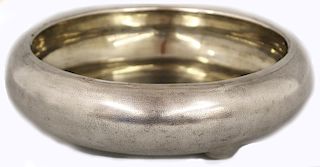 CHINESE EXPORT SILVER FOOTED BOWL