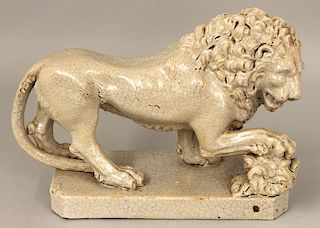 18TH C. ENGLISH CERAMIC LION
