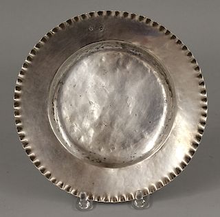 SPANISH COLONIAL SMALL SILVER PLATE