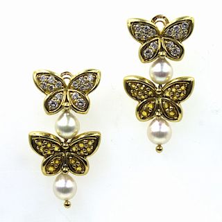 Van Cleef & Arpels Butterfly Dangle Earrings