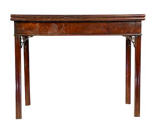 Georgian Mahogany Game Table in the Style of Chippendale, ca. 1760