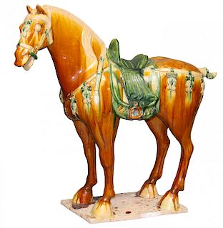Monumental Chinese Ceramic Horse