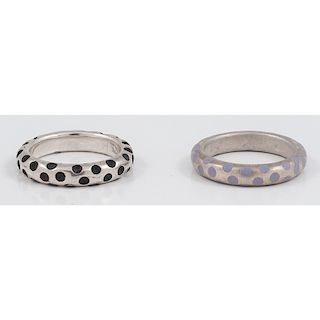 Susan Beale "Dotty" Bands in Sterling Silver
