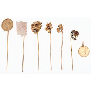 10 Karat Gold Stickpins