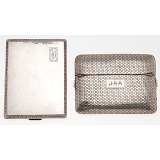 Two Sterling Silver Cases