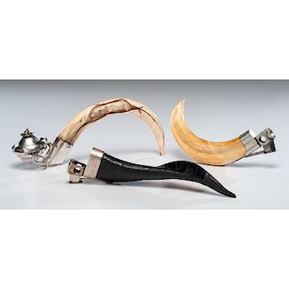 Horn and Tusk Cigar Cutters and Table Lighter Including Dunhill