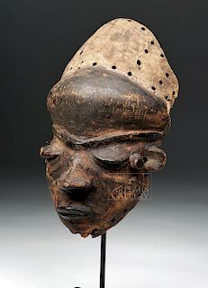 African Carved Wooden Pende Mask - DRC