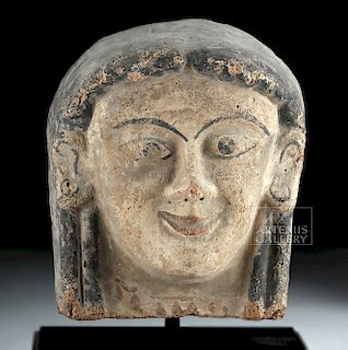 Etruscan Terracotta Antefix of Woman