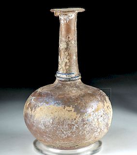 Large Roman Glass Flask w/ Spout - Rare Form