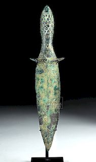 Asian Dian Bronze Dagger - Beautiful Patina