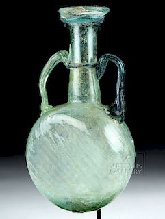 Near-Choice Roman Glass Pilgrim's Flask