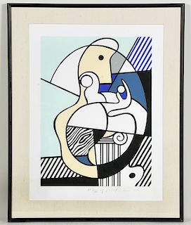 Signed Roy Lichtenstein "Max Ernst" Artist Proof