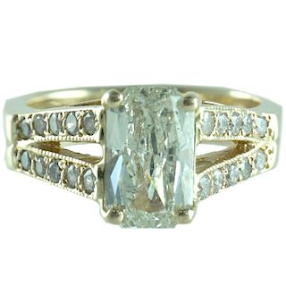 EGL Certified, 2.51 TCW Radiant Engagement Ring.