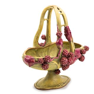 Blackberries' vase with handles, c1904