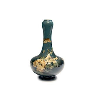 Barbotine vase, c1890
