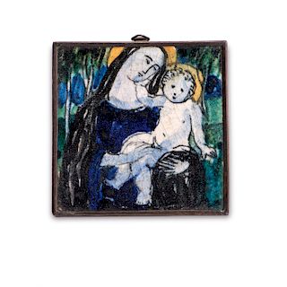 Madonna and Child' tile, 1921