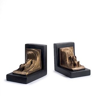 Two 'Car' bookends, c1925