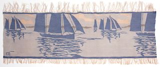 Sailboats' tapestry, c1900/01
