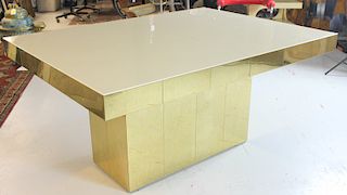 Paul Evans Brass Cityscape Dining Table