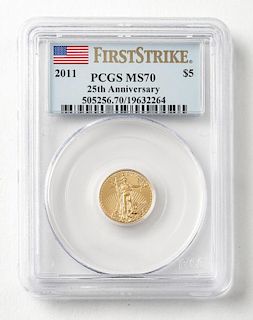 2011 $5 1/10 Oz. American Eagle Gold Coin