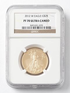 2012 $25 1/2 Oz. American Eagle Gold Coin
