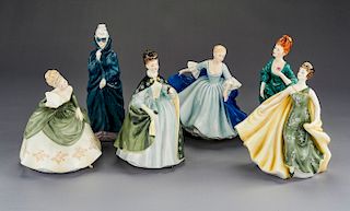 6 Royal Doulton Porcelain Figurines