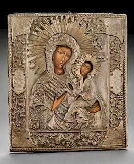 Oklad Mother of God Russian Icon