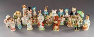 24 Beatrix Potter Beswick Porcelain Figurines