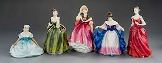 5 Royal Doulton Porcelain Figurines