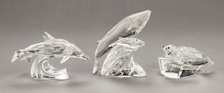 3 Swarovski Crystal Figurines in OBs