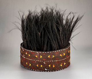 Papua New Guinea Bark Belt & Feather Skirt