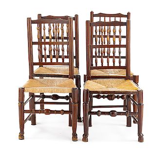 Set of 4 English Vernacular Chairs