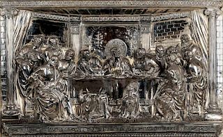 The Last Supper Silverplate Relief