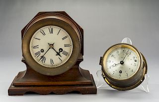 2 Ship's Clocks Incl Salem & Waterbury