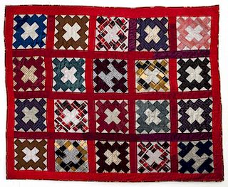 Handmade Early 20th C Lap Blanket